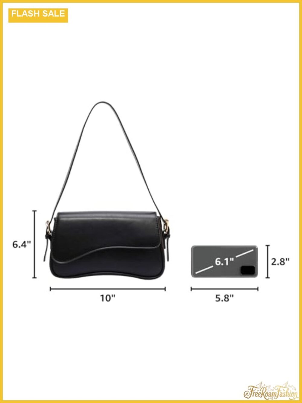 Y2K PU Leather Shoulder Bag Crossbody Hobo Purse with Adjustable Strap - Picture 2 of 6